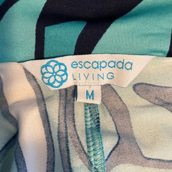 escapada living Boho Long Sleeve V-Neck Pleats Dress Size M - Picture 5 of 9